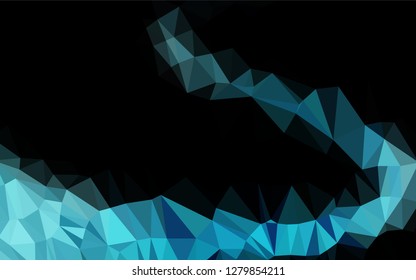 Light BLUE vector blurry hexagon texture. Modern geometrical abstract illustration with gradient. The best triangular design for your business.