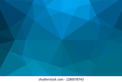 Light BLUE vector blurry hexagon texture. Creative geometric illustration in Origami style with gradient. The best triangular design for your business.