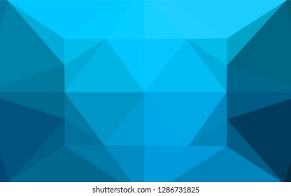 Light BLUE vector blurry hexagon pattern. Glitter abstract illustration with an elegant design. A completely new template for your business design.
