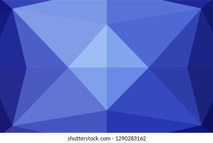 Light BLUE vector blurry hexagon template. Creative illustration in halftone style with gradient. The polygonal design can be used for your web site.