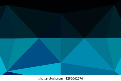 Light BLUE vector blurry hexagon pattern. Brand new colored illustration in blurry style with gradient. The best triangular design for your business.