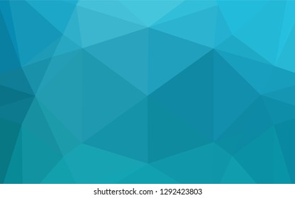 Light BLUE vector blurry hexagon pattern. Brand new colored illustration in blurry style with gradient. A completely new template for your business design.
