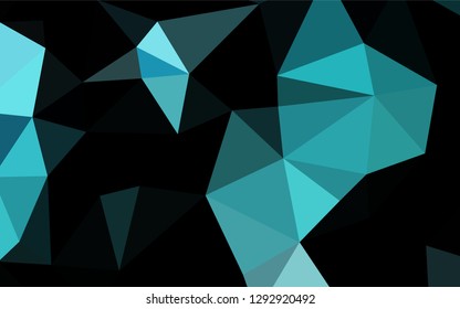 Light BLUE vector blurry hexagon texture. Shining illustration, which consist of triangles. A completely new design for your business.