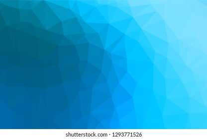 Light BLUE vector blurry hexagon template. A vague abstract illustration with gradient. The polygonal design can be used for your web site.