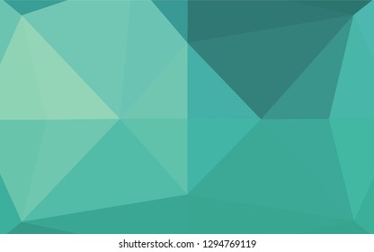 Light BLUE vector blurry hexagon texture. A vague abstract illustration with gradient. Triangular pattern for your business design.