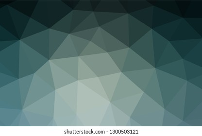 Light BLUE vector blurry hexagon template. Shining colored illustration in a Brand new style. Triangular pattern for your business design.