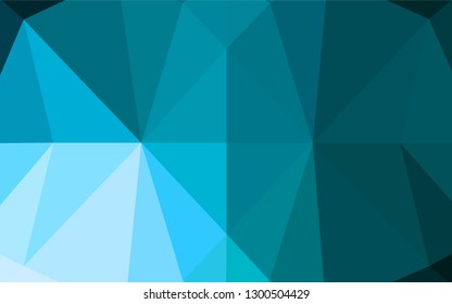 Light BLUE vector blurry hexagon template. Colorful illustration in abstract style with gradient. The completely new template can be used for your brand book.