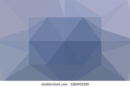 Light BLUE vector blurry hexagon pattern. Geometric illustration in Origami style with gradient.  The completely new template can be used for your brand book.