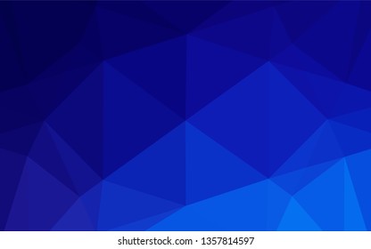 Light BLUE vector blurry hexagon pattern. A vague abstract illustration with gradient. The template can be used as a background for cell phones.