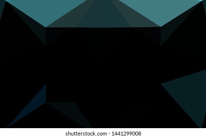 Light BLUE vector blurry hexagon texture. Glitter abstract illustration with an elegant design. Triangular pattern for your business design.