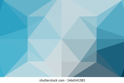 Light BLUE vector blurry hexagon template. Glitter abstract illustration with an elegant design. The best triangular design for your business.