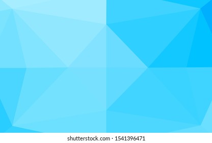 Light BLUE vector blurry hexagon pattern. Creative geometric illustration in Origami style with gradient. Triangular pattern for your business design.