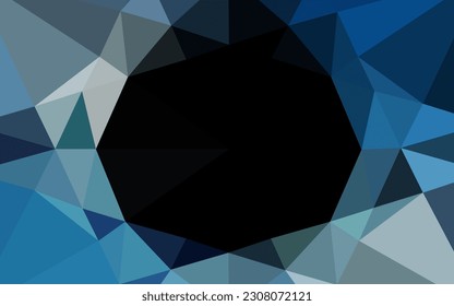 Patrón hexágono de vector claro AZUL. Ilustración abstracta colorida con gradiente. Nuevo diseño para su negocio.