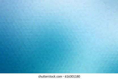 Light BLUE vector blurry hexagon background design. Geometric background in Origami style with gradient. 