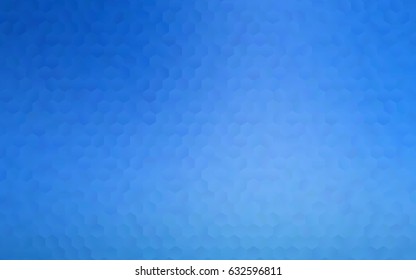 Light blue vector blurry hexagon background design. Geometric background in Origami style with gradient. 