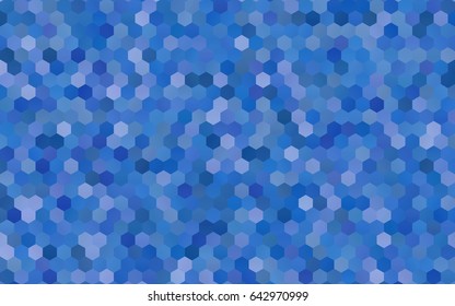 Light BLUE vector blurry hexagon background design. Geometric background in Origami style with gradient. 