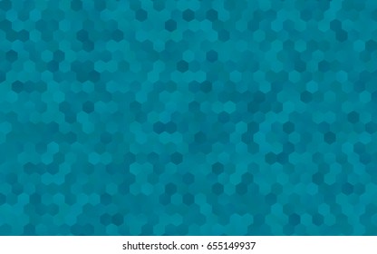 Light BLUE vector blurry hexagon background design. Geometric background in Origami style with gradient. 