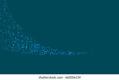 Light BLUE vector blurry hexagon background design. Geometric background in Origami style with gradient. 