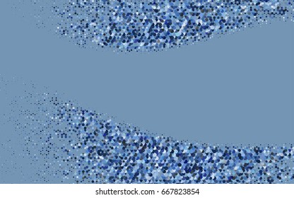 Light BLUE vector blurry hexagon background design. Geometric background in Origami style with gradient. 