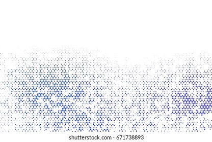 Light BLUE vector blurry hexagon background design. Geometric background in Origami style with gradient. 