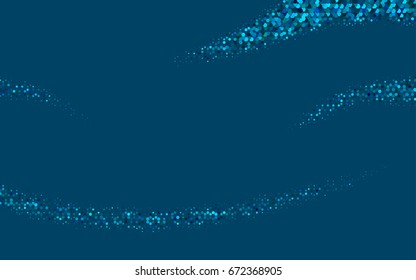 Light BLUE vector blurry hexagon background design. Geometric background in Origami style with gradient. 