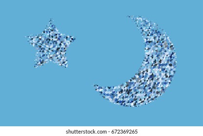 Light BLUE vector blurry hexagon background design. Geometric background in Origami style with gradient. 