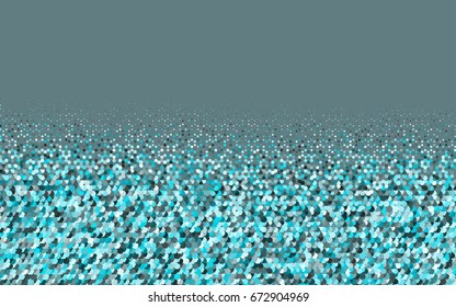 Light BLUE vector blurry hexagon background design. Geometric background in Origami style with gradient. 