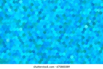 Light BLUE vector blurry hexagon background design. Geometric background in Origami style with gradient. 