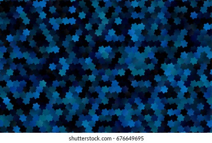 Light BLUE vector blurry hexagon background design. Geometric background in Origami style with gradient. 