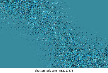 Light BLUE vector blurry hexagon background design. Geometric background in Origami style with gradient. 