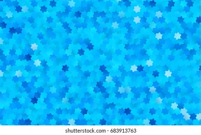 Light BLUE vector blurry hexagon background design. Geometric background in Origami style with gradient. 