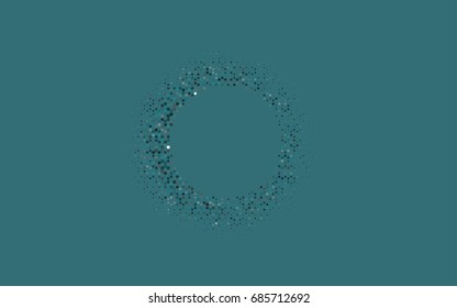 Light BLUE vector blurry hexagon background design. Geometric background in Origami style with gradient. 