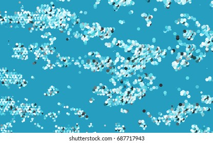 Light BLUE vector blurry hexagon background design. Geometric background in Origami style with gradient. 