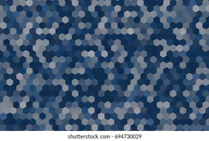Light BLUE vector blurry hexagon background design. Geometric background in Origami style with gradient. 