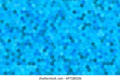 Light BLUE vector blurry hexagon background design. Geometric background in Origami style with gradient. 