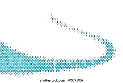 Light BLUE vector blurry hexagon background design. Geometric background in Origami style with gradient. 