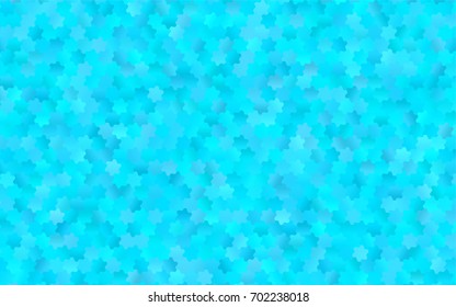 Light BLUE vector blurry hexagon background design. Geometric background in Origami style with gradient. 