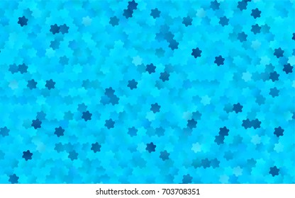 Light BLUE vector blurry hexagon background design. Geometric background in Origami style with gradient. 