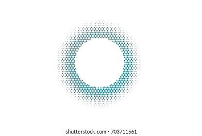 Light BLUE vector blurry hexagon background design. Geometric background in Origami style with gradient. 