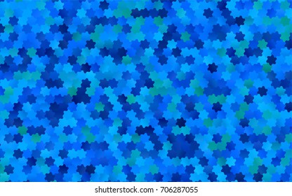 Light BLUE vector blurry hexagon background design. Geometric background in Origami style with gradient. 