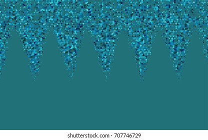 Light BLUE vector blurry hexagon background design. Geometric background in Origami style with gradient. 