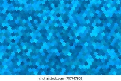 Light BLUE vector blurry hexagon background design. Geometric background in Origami style with gradient. 