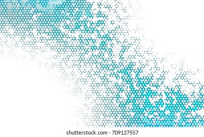 Light BLUE vector blurry hexagon background design. Geometric background in Origami style with gradient. 