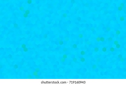 Light BLUE vector blurry hexagon background design. Geometric background in Origami style with gradient. 