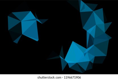 Light BLUE vector blurry low poly  texture. A completely new color illustration in a vague style. A completely new template for your business design.