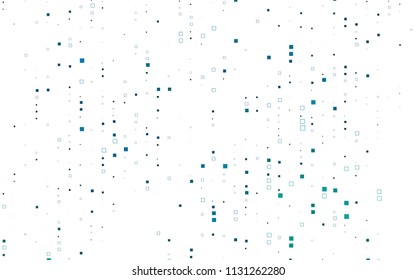 Light BLUE vector blurry rectangular background. Geometric background in square style with gradient. The pattern can be used for brand-new background.