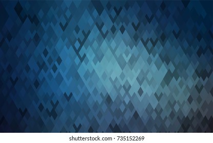 Light BLUE vector blurry rectangular background. Geometric background in square style with gradient. The pattern can be used for brand-new background.