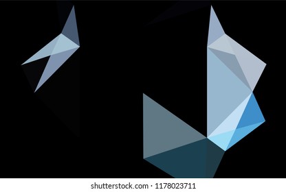 Light BLUE vector blurry  texture. Geometric illustration in Origami style with gradient.  Brand new design for your business.