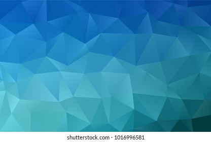 Light BLUE vector blurry triangle pattern. Geometric illustration in Origami style with gradient.  The polygonal design can be used for your web site.
