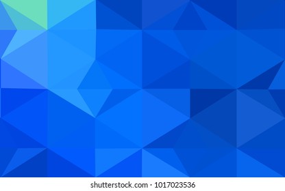 Light BLUE vector blurry triangle background design. Geometric background in Origami style with gradient. 